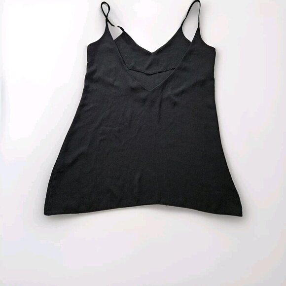 Brandy Melville Cami Top Women OS Black Sheer Spaghetti Straps Flowy Made In USA - Picture 11 of 13